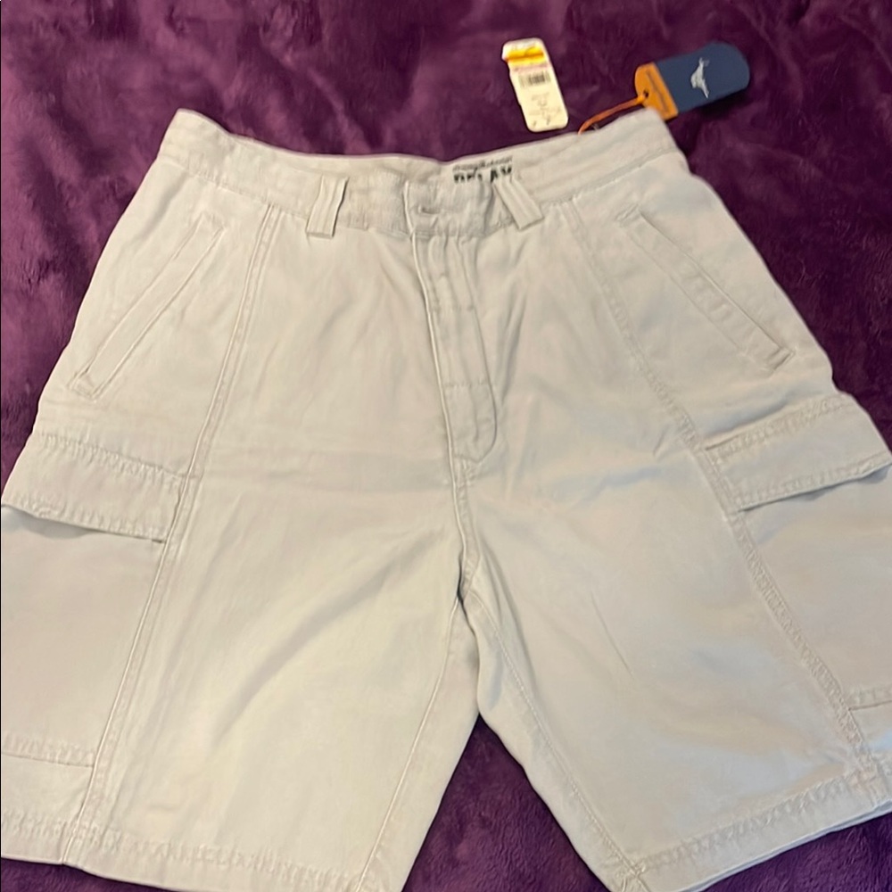 Tommy Bahama Khaki Cargo Shorts with Classic Style